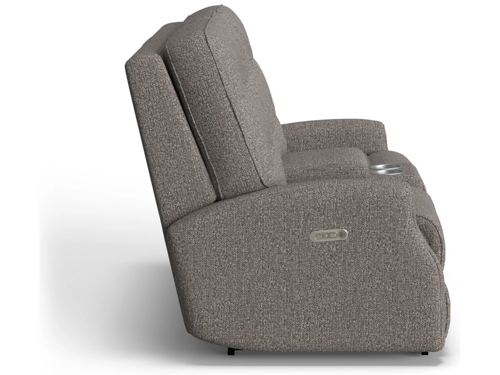 Devon Fabric Power Reclining Loveseat with Console & Power Headrests - image 5