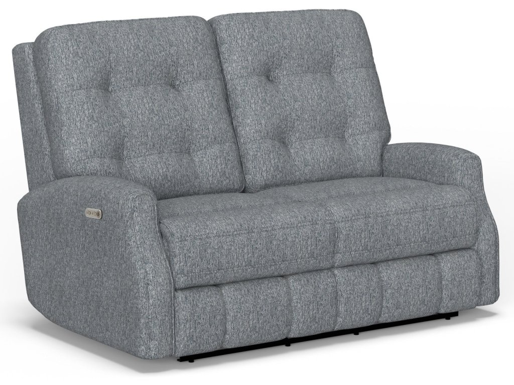 Devon Fabric Power Reclining Loveseat with Power Headrests - image 3