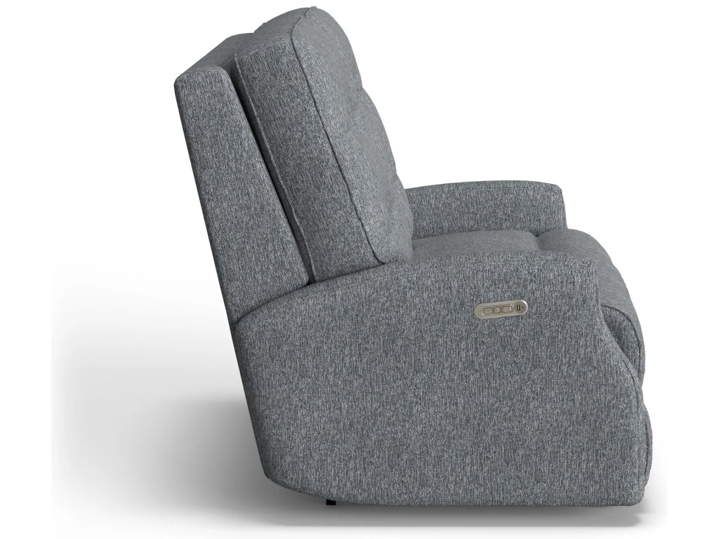 Devon Fabric Power Reclining Loveseat with Power Headrests - image 5