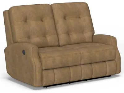 Devon Fabric Power Reclining Loveseat