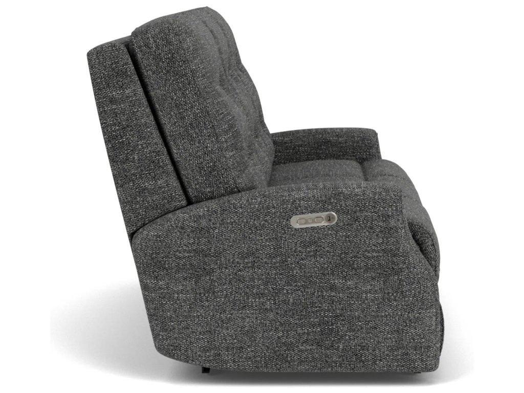Devon Fabric Power Reclining Sofa with Power Headrests - image 2