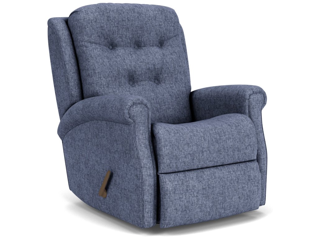 Minnie Fabric Swivel Gliding Recliner - main image