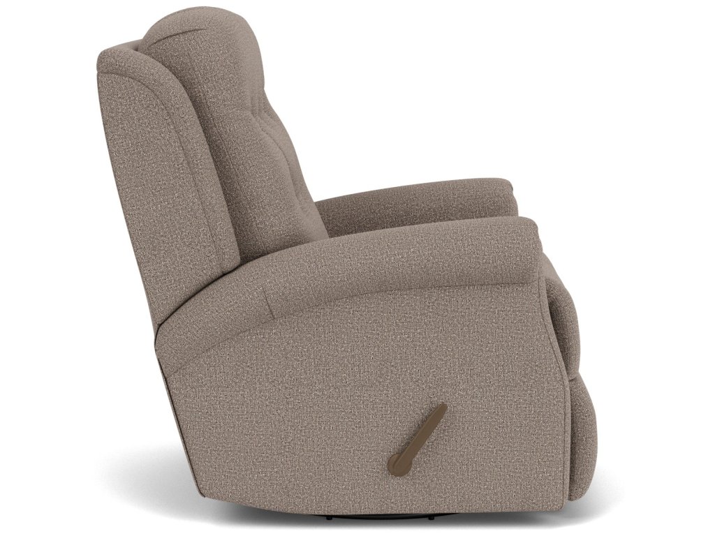 Minnie Fabric Swivel Gliding Recliner - image 5