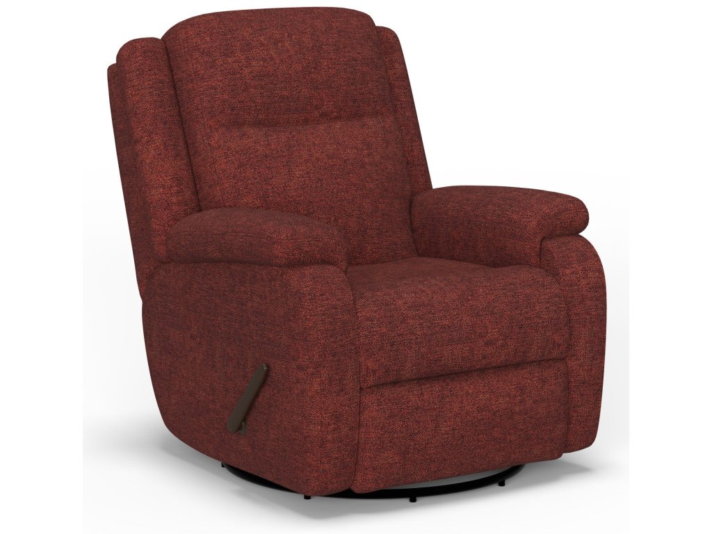 Magnus Fabric Swivel Gliding Recliner - main image