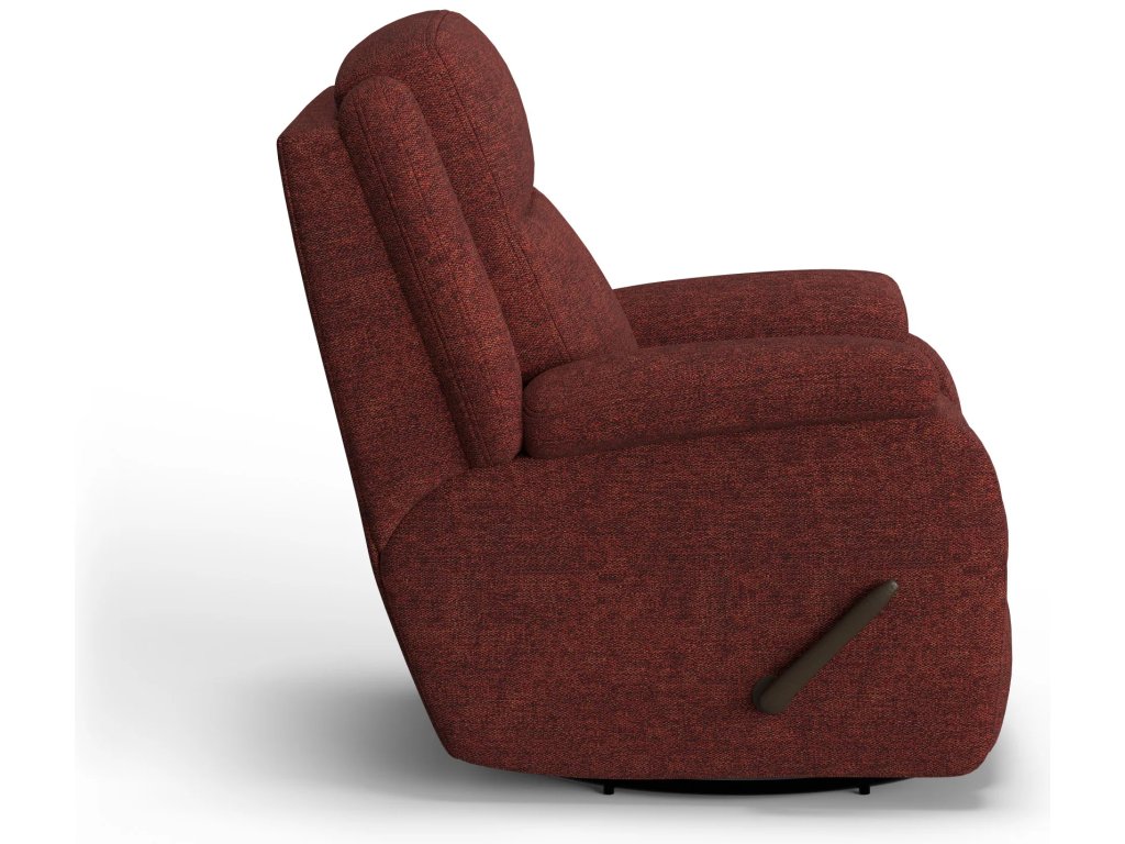 Magnus Fabric Swivel Gliding Recliner - image 2