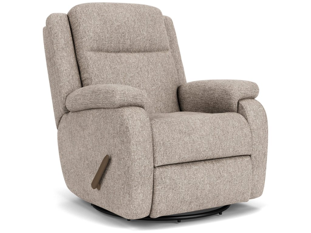 Magnus Fabric Swivel Gliding Recliner - image 3