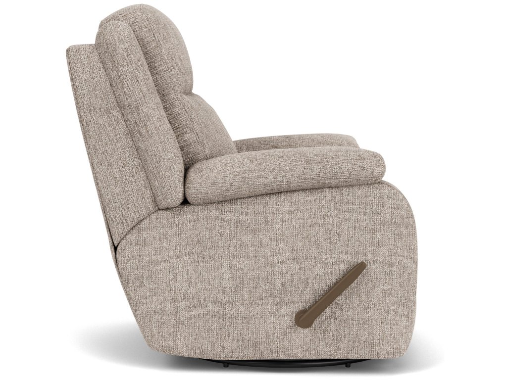 Magnus Fabric Swivel Gliding Recliner - image 5
