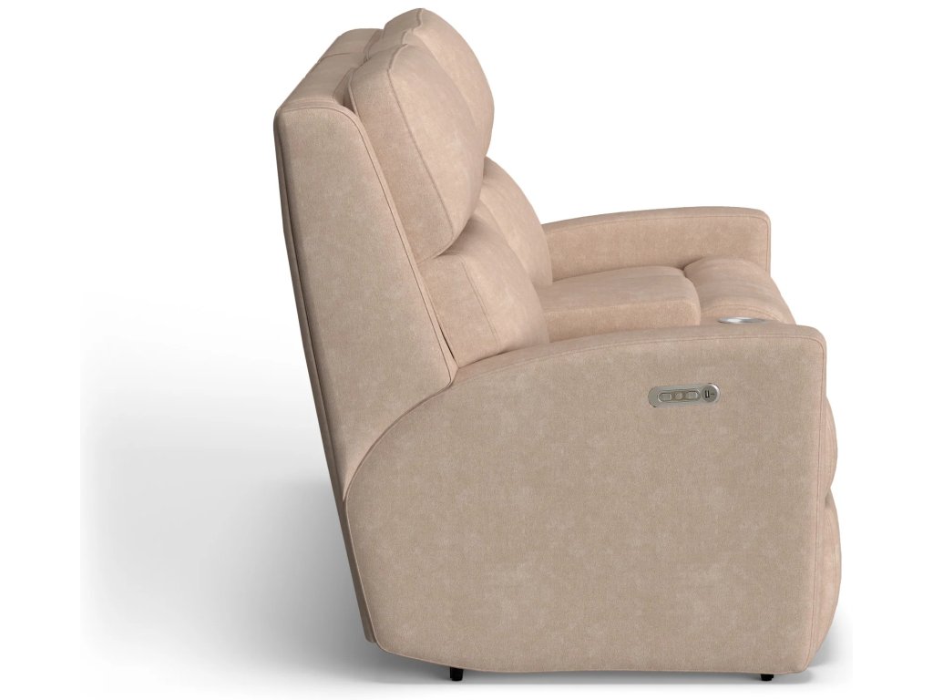 Catalina Fabric Power Reclining Loveseat with Console & Power Headrests - image 2
