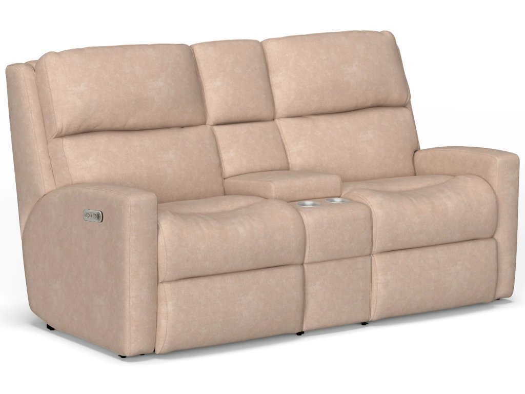 Catalina Fabric Power Reclining Loveseat with Console & Power Headrests - image 3