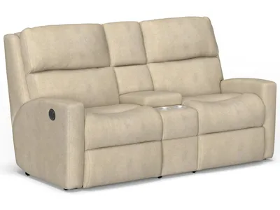 Catalina Fabric Power Reclining Loveseat with Console