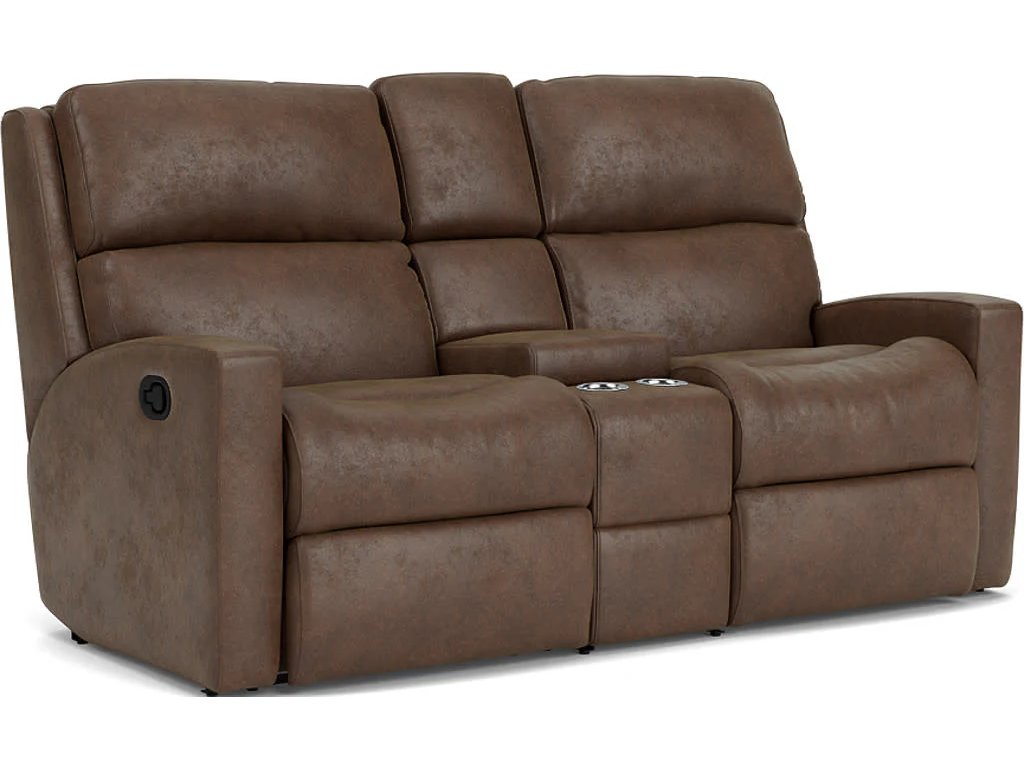 Catalina Fabric Reclining Loveseat with Console - image 3