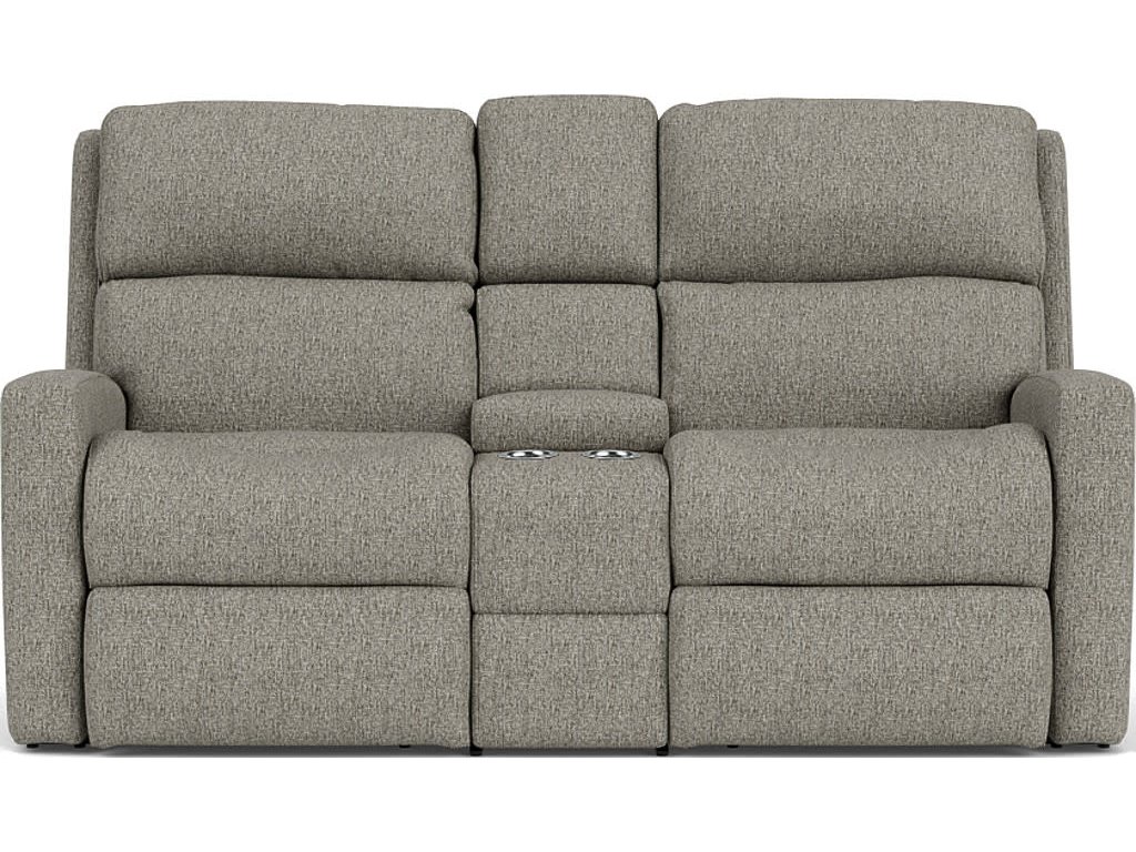 Catalina Fabric Reclining Loveseat with Console - image 4