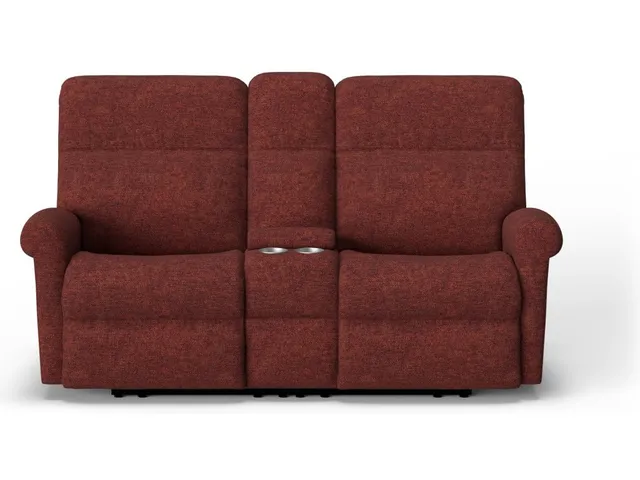 Davis Fabric Power Reclining Loveseat with Console & Power Headrests - Alternative View