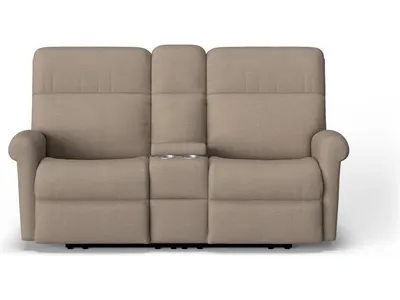 Davis Fabric Power Reclining Loveseat with Console - Alternative View