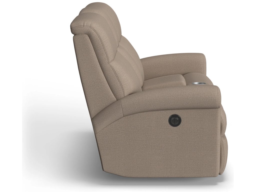 Davis Fabric Power Reclining Loveseat with Console - image 2