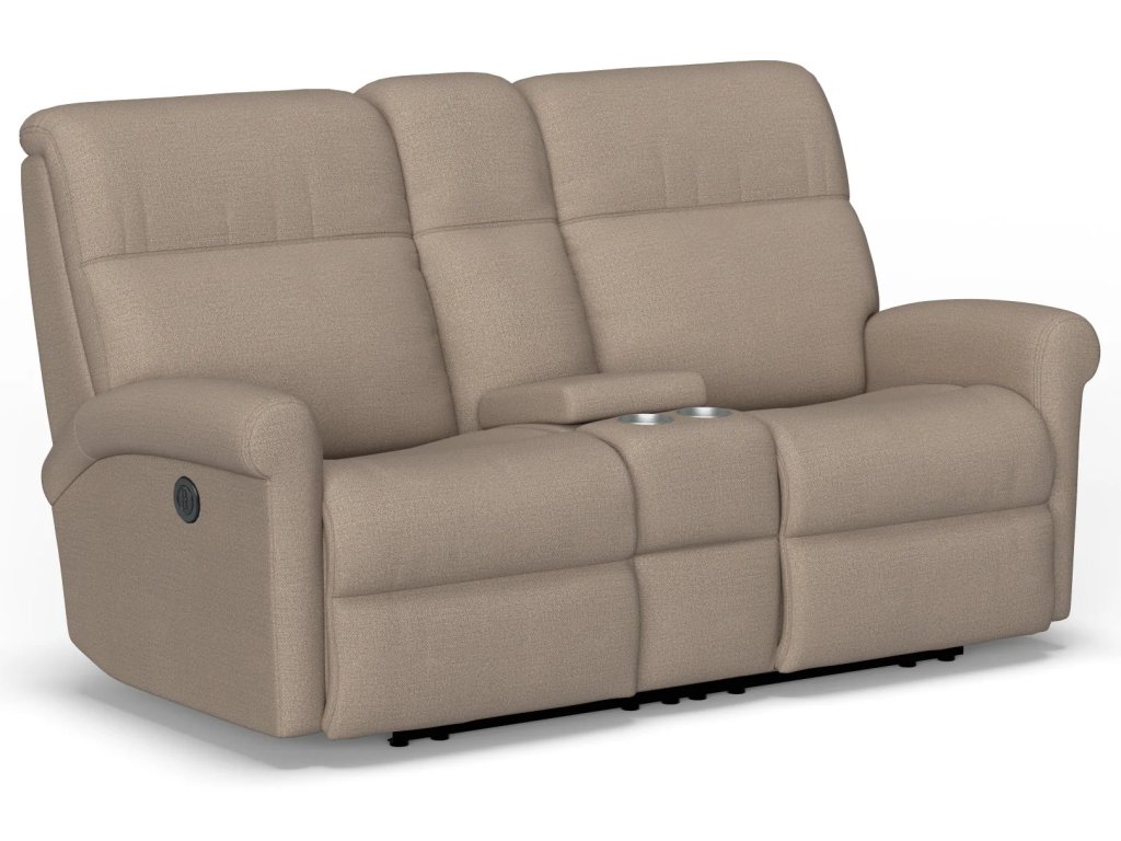 Davis Fabric Power Reclining Loveseat with Console - image 3
