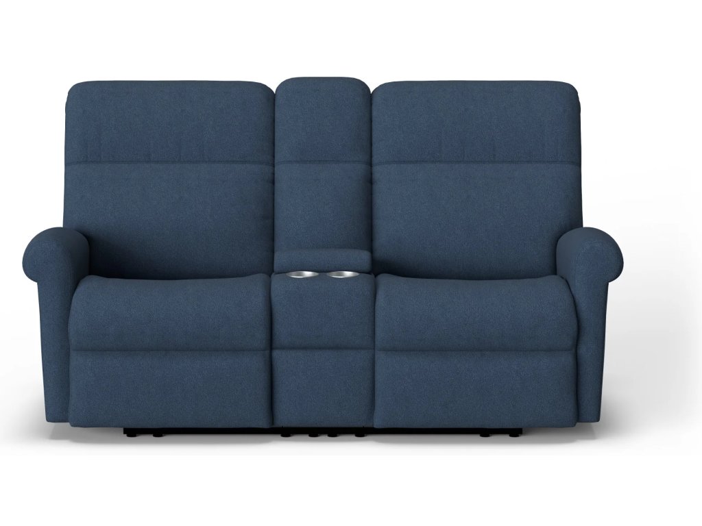 Davis Fabric Power Reclining Loveseat with Console - image 4