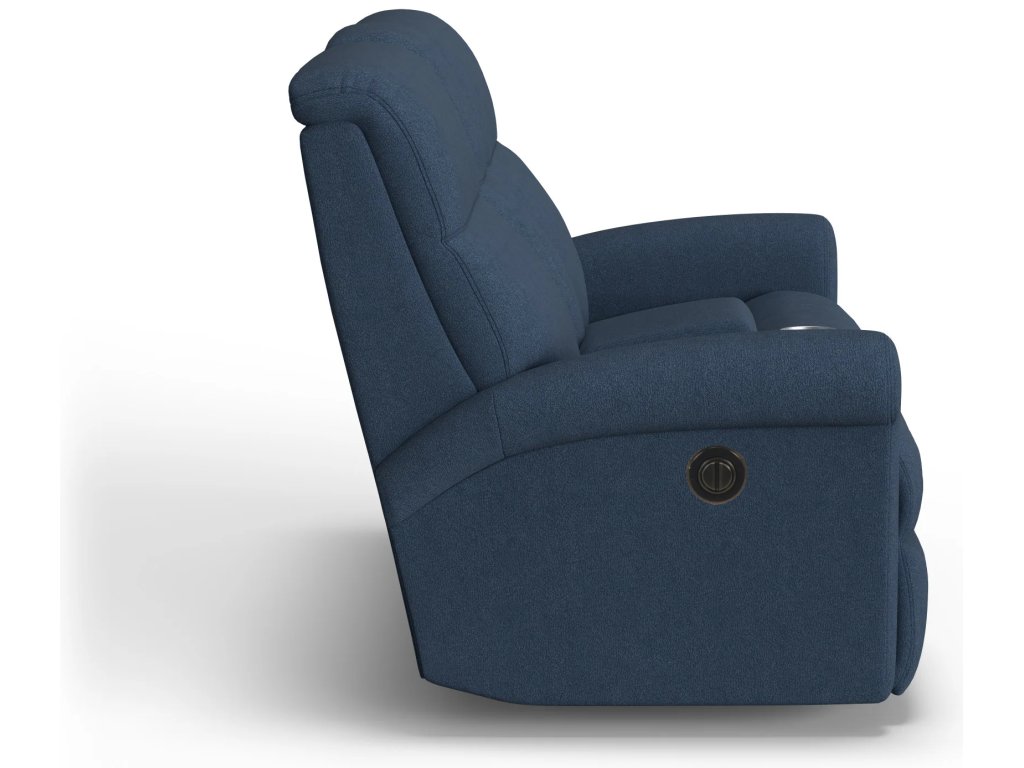 Davis Fabric Power Reclining Loveseat with Console - image 5