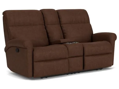 Davis Fabric Reclining Loveseat with Console