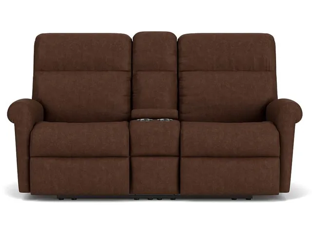 Davis Fabric Reclining Loveseat with Console - Alternative View