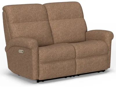 Davis Fabric Power Reclining Loveseat with Power Headrests
