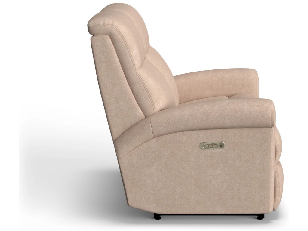 Davis Fabric Power Reclining Loveseat with Power Headrests - image 2