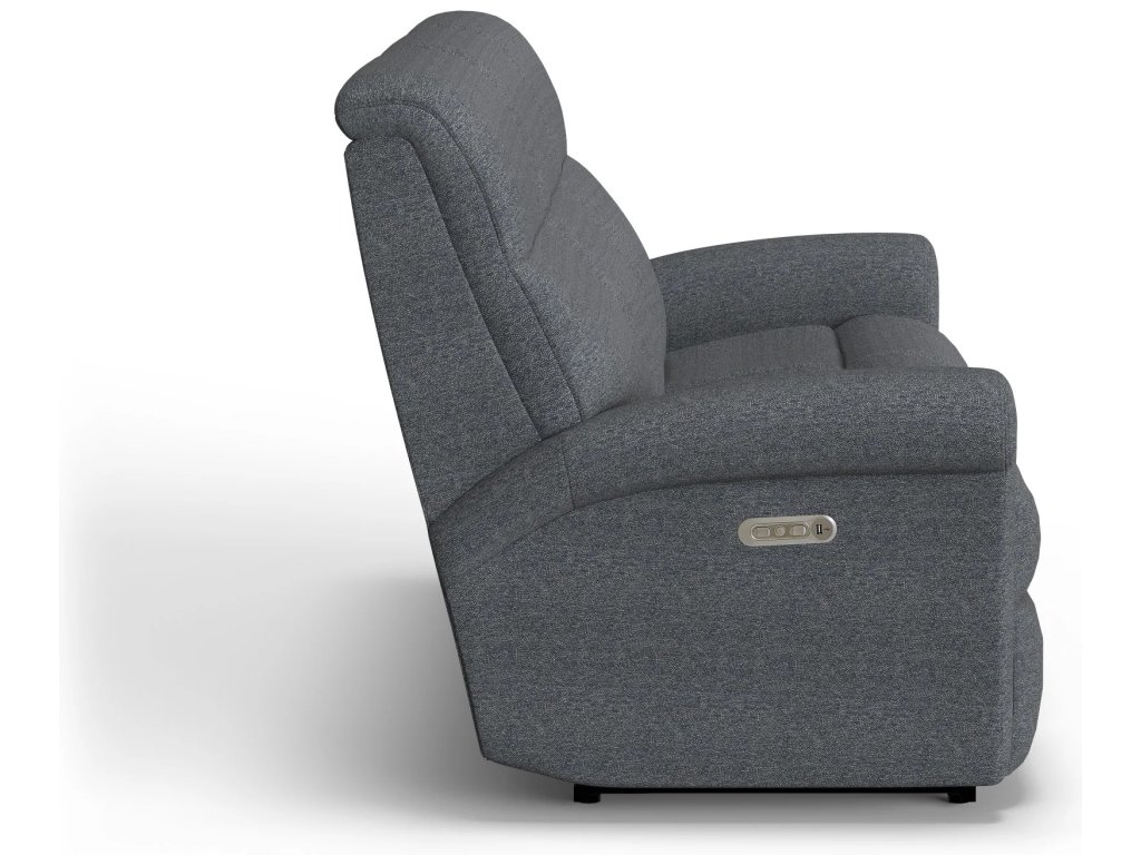 Davis Fabric Power Reclining Sofa with Power Headrests - image 3