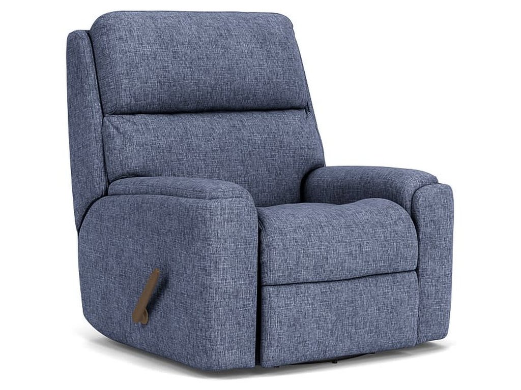 Rio Fabric Swivel Gliding Recliner - main image