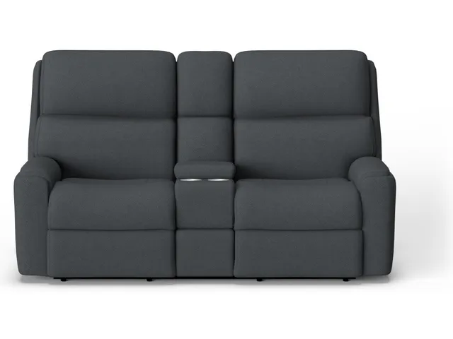 Rio Fabric Power Reclining Loveseat with Console - Alternative View