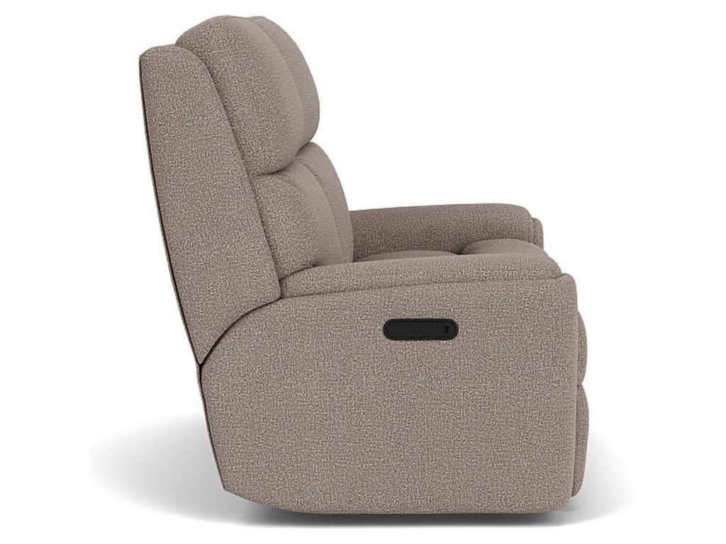 Rio Fabric Reclining Loveseat - image 2