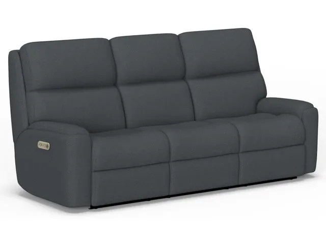 Rio Fabric Power Reclining Sofa with Power Headrests