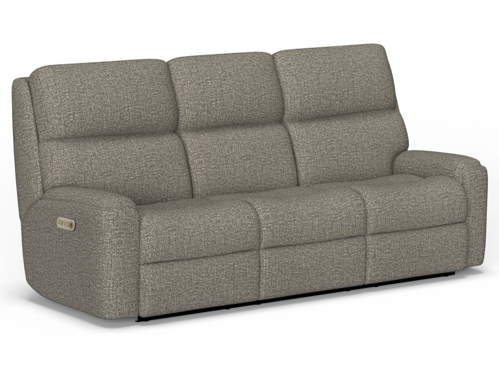 Rio Fabric Power Reclining Sofa with Power Headrests - image 3