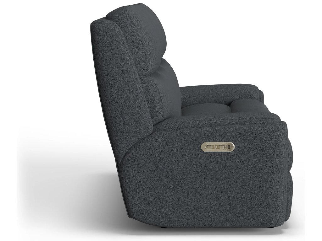 Rio Fabric Power Reclining Sofa with Power Headrests - image 5