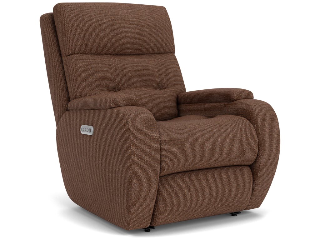 Strait Fabric Power Recliner with Power Headrest - main image
