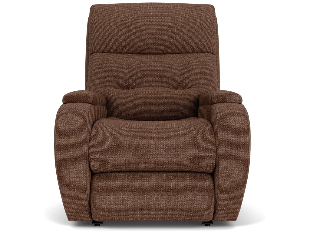 Strait Fabric Power Recliner with Power Headrest - image 1