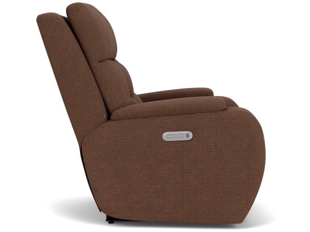 Strait Fabric Power Recliner with Power Headrest - image 2