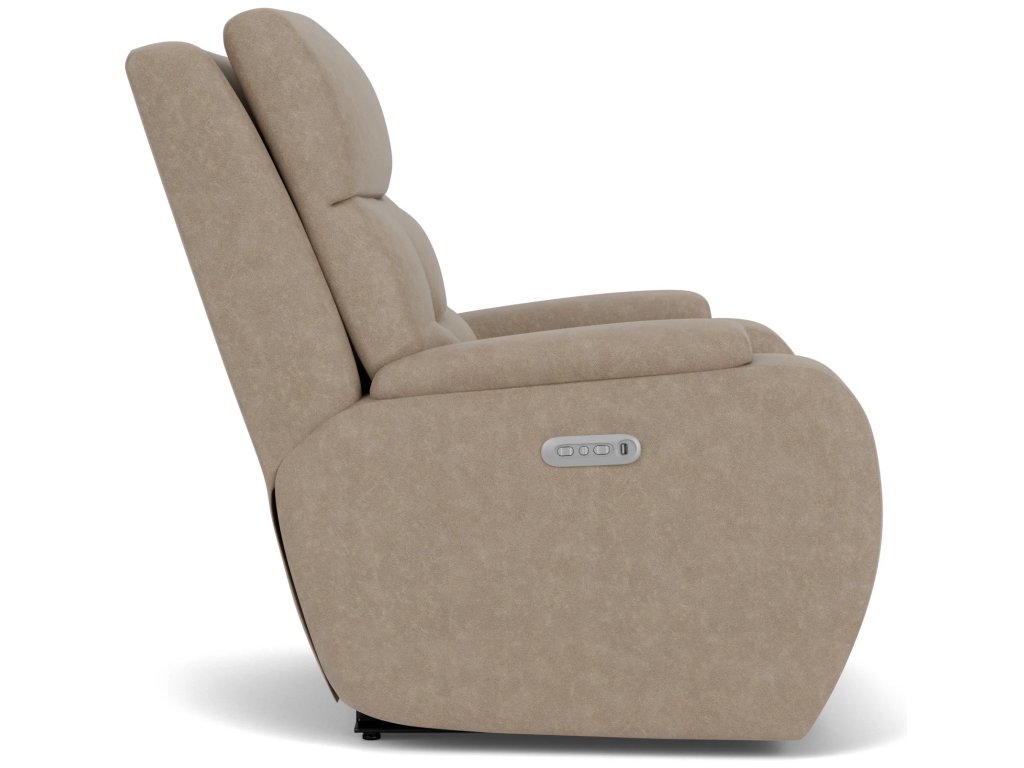 Strait Fabric Power Recliner with Power Headrest - image 5