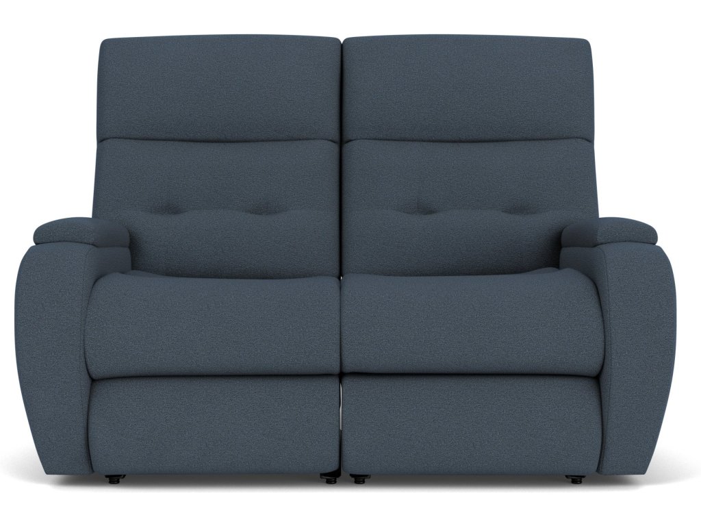 Strait Fabric Power Reclining Loveseat with Power Headrests - image 1