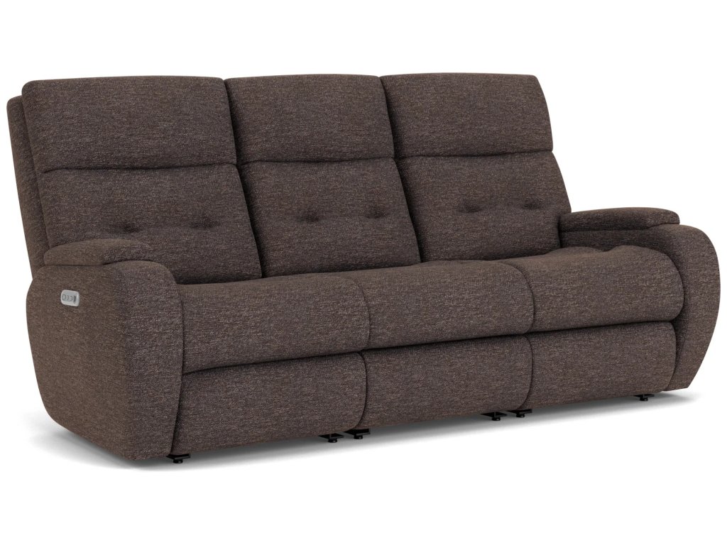 Strait Fabric Power Reclining Sofa with Power Headrests - main image