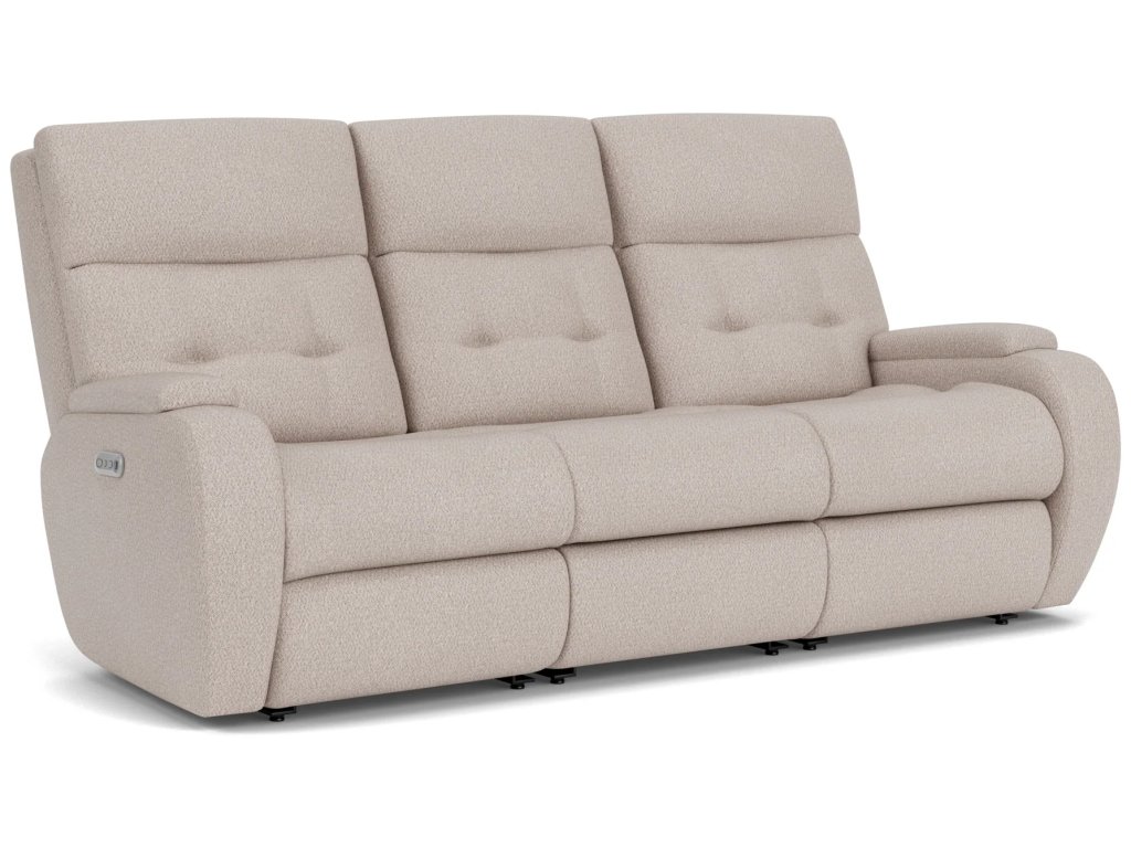 Strait Fabric Power Reclining Sofa with Power Headrests - image 3