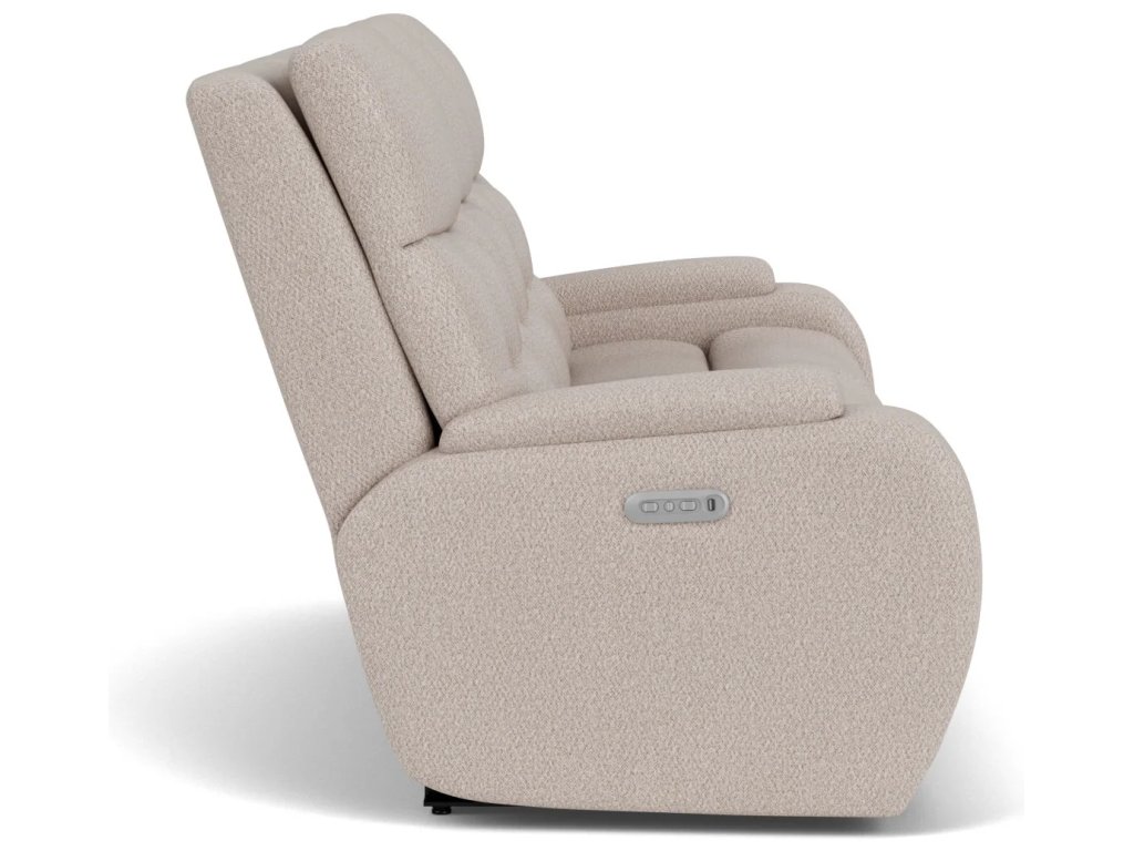 Strait Fabric Power Reclining Sofa with Power Headrests - image 5