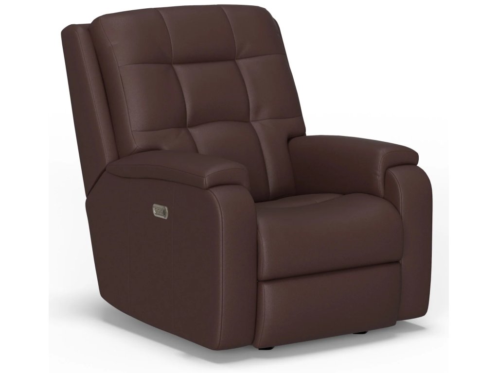 Arlo Leather Power Recliner with Power Headrest & Lumbar - main image