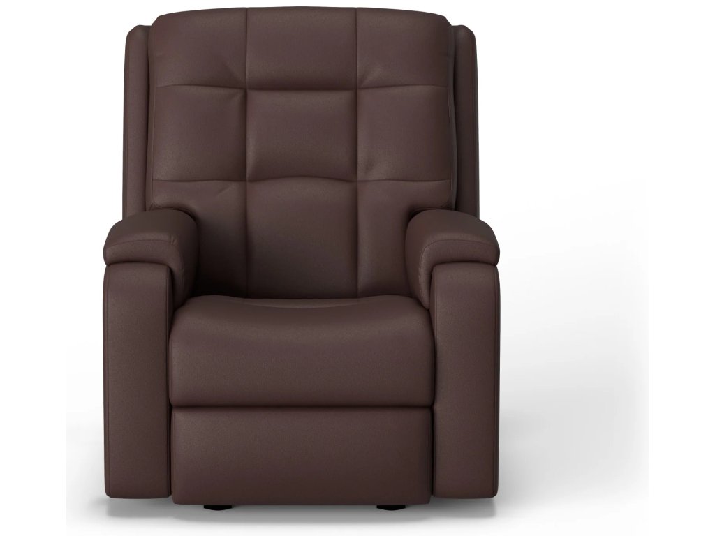 Arlo Leather Power Recliner with Power Headrest & Lumbar - image 1