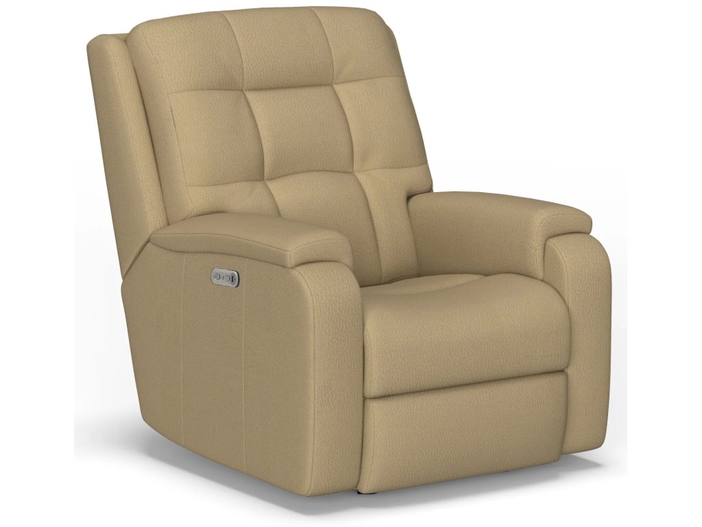 Arlo Leather Power Rocking Recliner with Power Headrest - main image