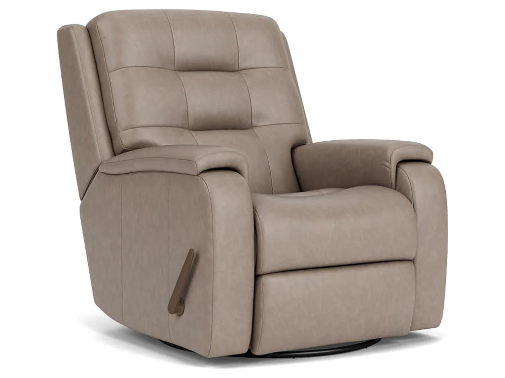 Arlo Leather Swivel Gliding Recliner - main image