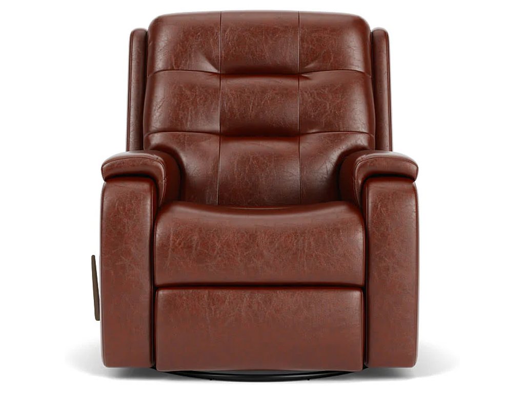 Arlo Leather Swivel Gliding Recliner - image 1