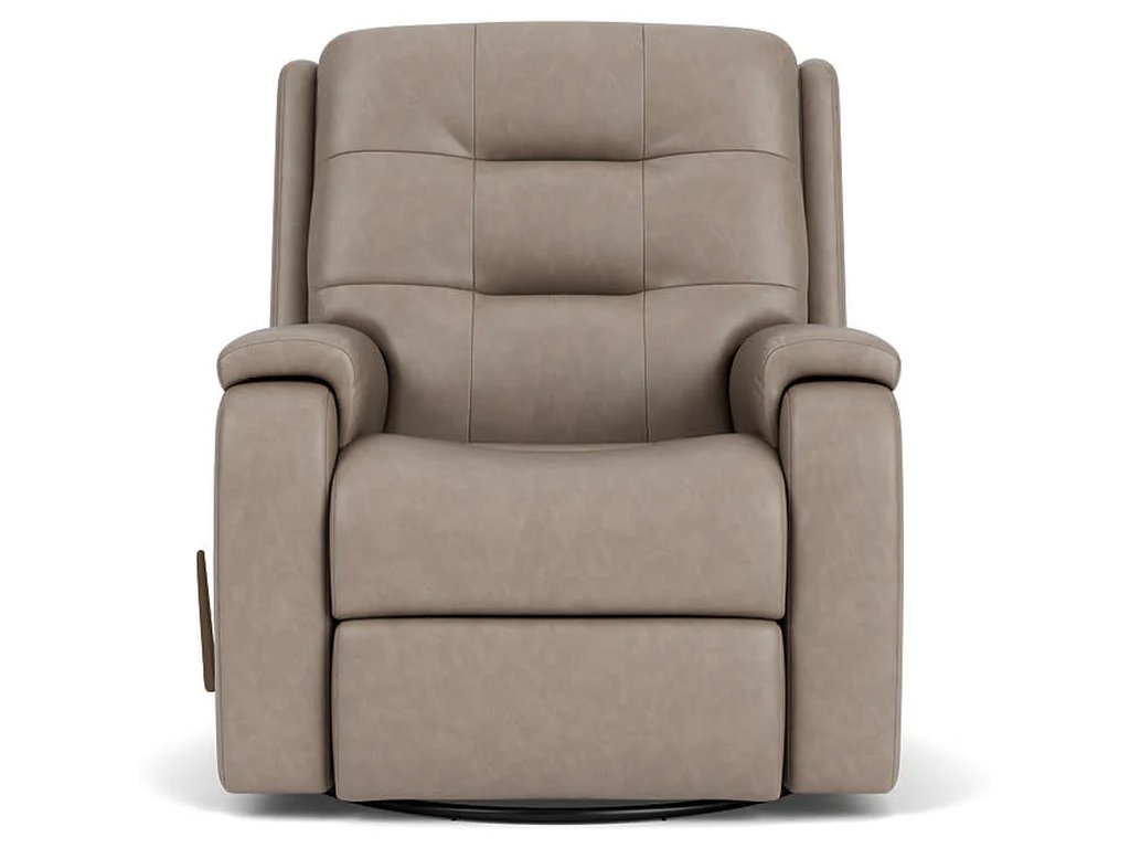 Arlo Leather Swivel Gliding Recliner - image 4