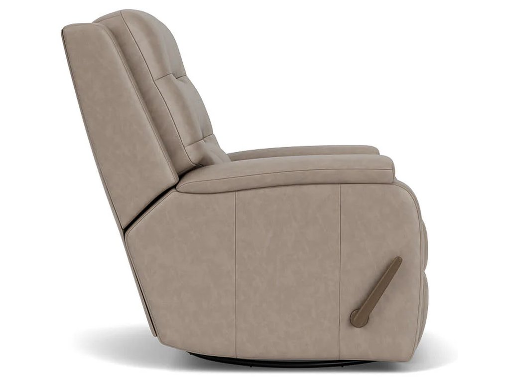 Arlo Leather Swivel Gliding Recliner - image 5