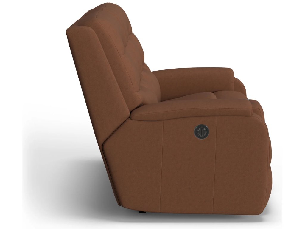 Arlo Leather Power Reclining Loveseat with Console - image 2