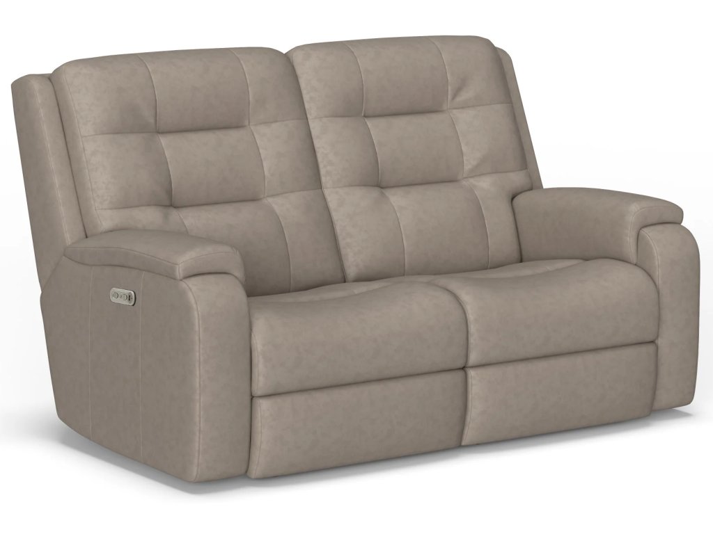 Arlo Leather Power Reclining Loveseat with Power Headrests - main image